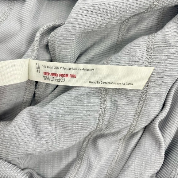 FP MOVEMENT Cozy Up Dance Harem Pants Grey Ribbed High Waisted Joggers Med - Picture 10 of 13